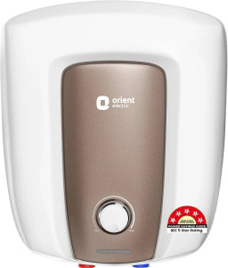 Orient Electric SWCN15VPG8K2-WB 15 L Storage Water Geyser | 5 Star BEE Energy Rating | Glassline Tanked