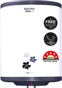 Voltas AquaPro 10 L Storage Water Geyser | Free Pipes and Free Installation