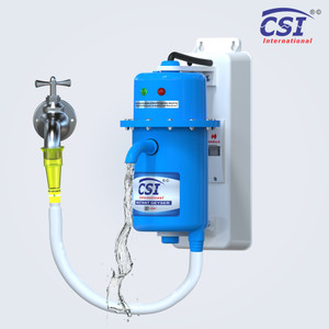 CSI INTERNATIONAL 1 L Instant Water Geyser (1L INSTANT WATER PORTABLE HEATER GEYSER SHOCK PROOF PLASTIC BODY WITH INSTALLATION KIT 1 YEAR WARRANTY, blue,white)