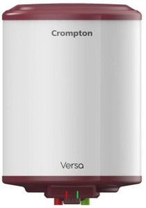 Crompton 15 L Storage Water Geyser (Versa 15 L With Superior Glasslined Technology, White, Maroon)