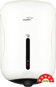 V-Guard 15 L Storage Water Geyser (Iris Pro 15 L, White, Black)