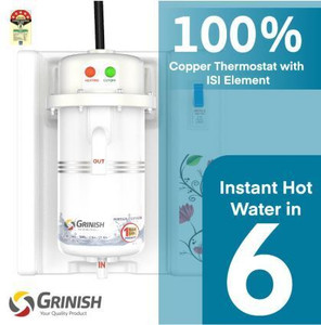 GRINISH 1 L Instant Water Geyser,Instant Water Heater,Gijar Hot Water Electric MCB 1 L Instant Water Geyser
