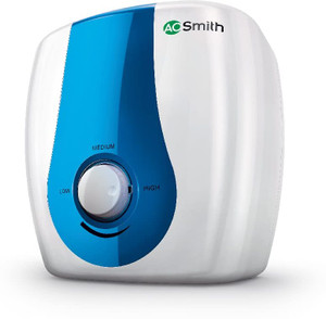 AO Smith 25 L Storage Water Geyser | 2kW | Vertical | Designed for high rise buildings with 8 bar pressure rating | Longer life in hard water conditions with Blue Diamond glass lined tank | BEE 5-star rating for superior energy efficiency power savings | (SDS-Green-025, White)