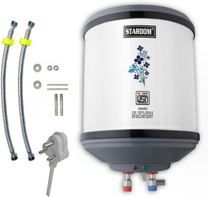 Stardom 25 L Storage Water Geyser (HOTMAT SERIES WITH INLET OUTLET PIPE AND ASSEMBLY KIT, White, Grey)