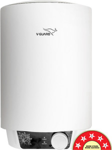 V-Guard Zio 15 L Storage Water Geyser Viterous Enamel Coating |BEE 5 Star Rating | Advanced 4 Layer Safety | Suitable for Hard Water