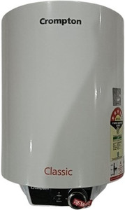 Crompton 10 L Storage Water Geyser (Classic 10 Ltr, White)