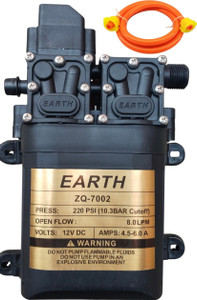 फियांस 250PSI High Pressure Diaphragm Pump Double Motor 12V DC Battery Operated डायाफ्राम वॉटर पम्प