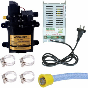 Agriansh 220PSI High Pressure Double Motor with 12V/6Amp SMPS Adapter Car Wash Gardening Diaphragm Water Pump