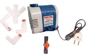 Khaitan Aqua-60 Submersible Pump 18 Watt with a Water Flow Control Valve & 3-Way Water Distributor Suitable for Air Cooler, Fountain, Aquarium & Decoration Submersible Water Pump