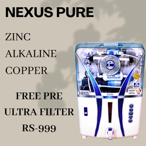 nexus pure DRFT 3 COPPER+ALKALINE 14 L RO + UV + UF + TDS Water Purifier