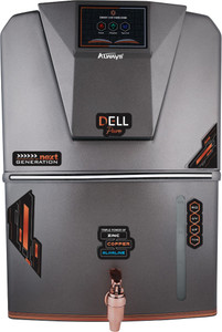 Always Dellpure Metallic Zinc Copper Alkaline RO with LED INDICATOR 12 L RO + UV + UF + TDS Water Purifier