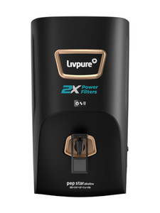 LIVPURE LIV-PEP-STAR-ALKALINE 2X Power Filter No Filter Cost for 2 Year 7 L RO + UV + UF + Copper + Alkaline Water Purifier
