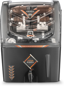 Kinsco Black Elagant copper+Alkaline With ORP 7 L RO + UV + UF + Copper Guard + pH enhancer Water Purifier with Prefilter