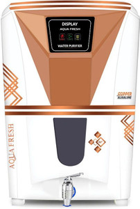 Aquafresh NYC PRISM COPPER+ALKALINE+RO+UV+TDS 15 L WHITE AUTOMATIC ELECTRICAL BOREWELL 1500 TDS BEST HOME WATER PURIFIER 15 L 15 L RO + UV Water Purifier