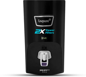 लिवप्योर LIV-PEP-PRO-PLUS+ 2X Power Filter | No Filter Cost for 2 Year | 7 L वॉटर प्यूरीफायर