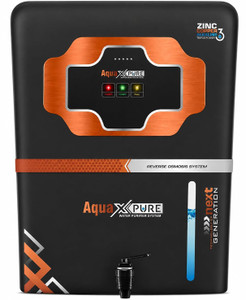 mclord Aqua X Pure Black 12000 L RO + UV + UF + Copper + Alkaline + Minerals Water Purifier