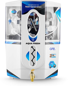 Aqua Fresh Mini Opel 12 L RO + UV + CU Guard + Alkaline Enhancer + Mineral Water Purifier with Prefilter