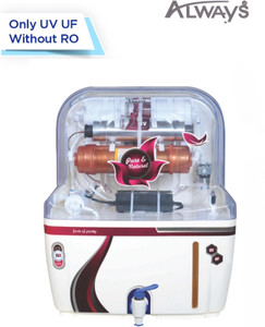 Always PURE NATURAL UV Without RO 15 L UV + UF + Copper Water Purifier