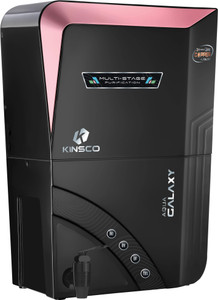 Kinsco Aqua Galaxy ISI Mark Rose Gold 16 L RO + UF + UV + Copper + Alkaline + Mineralizer Water Purifier
