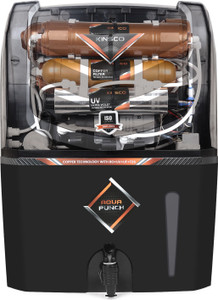 Kinsco Aqua Punch 15 L RO + UV + UF + Copper + TDS Control Water Purifier with Prefilter