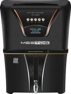MEETOS 4 in 1 Copper RO Water Purifier with 10 Stage Purification Filtration 12 L RO + UV + UF + Alkaline Water Purifier