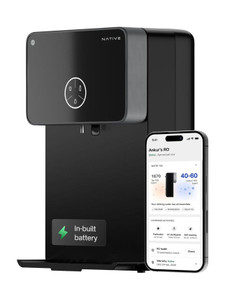 NATIVE By Urban Company M2 Pro 7 L. RO + UV + Alkaline + Minerals Water Purifier 10-Stage Smart Water Purifier | In-built power backup | No Service for 2 Years | Advanced Smart iOT Tracking