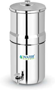 WATER GREEN Stainless Steel Jointless 34 L Gravity Based Water Purifier