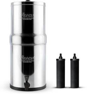 Rama 32-Litre Storage Capacity with 2 nos Carbon Candles and Plastic Tap 32 L Gravity Based Water Purifier