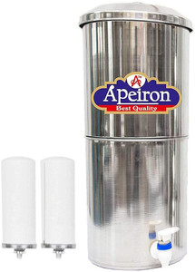 Apeiron Water Purifier With New Ceramic Candle 18 L Gravity Based Water Purifier