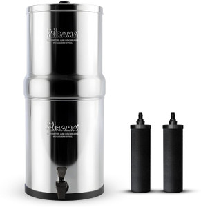 Rama Gravity Water Filter 12-Litre Storage Includes 2 Carbon Candles and Plastic Tap 12 L Gravity Based Water Purifier