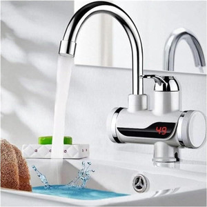 besque Instant Electric Heating Water Tap Geyser with LED Temperature Display Health  Faucet