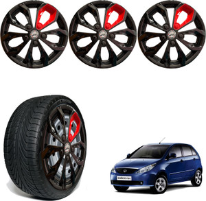 WolkomHome Car accessories Wheel cap, Hub Cap 14 Inch FURRY BLACK