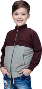 HRK HRK Kids Windcheaters Solid Polyester Blend Jackets for Boys and Girls | Colorblock Boys Wind Cheater