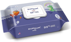 BUMTUM Baby 99% Water Wet Wipes (Pack of 1)