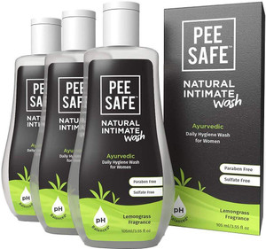 Pee Safe Natural Intimate Wash For Women (Pack of 3) Intimate Wash