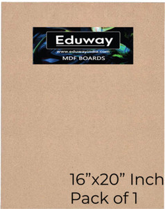 Eduway 16"x20" Mdf Board Sheet For Art & Craft Pack of 1 Ash Japanese Wood Veneer