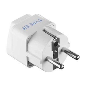 Ceptics India to Europe, Russia (Schuko) (Type E/F) Travel Plug - CE Certified Worldwide Adaptor