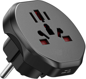 ULTRABYTES JTP UNIVERSAL UK,EU,US,AU TRAVEL ADAPTER 8-hole design Multi-standard sockets Worldwide Adaptor