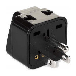 OREI India to USA, Japan, Philippines Type B Travel Adapter Plug - 2 in 1 Worldwide Adaptor