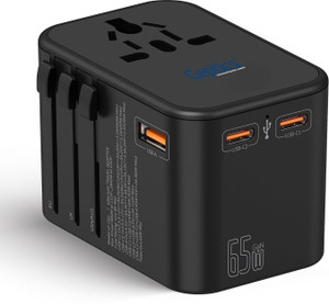 Ceptics 65W 4in1 Travel Adapter, 1 USB-A, 2 USB-C - Image 2
