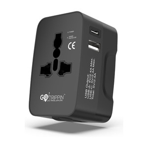 Gotrippin Universal Travel Adapter 12W Black - Image 1