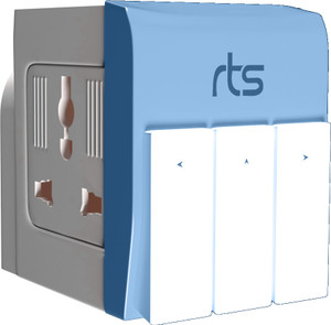 Jihaan 3 pin Universal Travel Adapter Multi-Plug with Individual Switch 3 Sockets 3  Socket Extension Boards