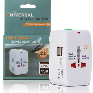 VARNIRAJ IMPORT & EXPORT Universal All in One Worldwide Adapter Power Converters with Dual USB Worldwide Adaptor