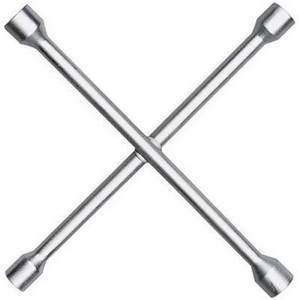 High Q 4 WAY CROSS NUT SPANNER FOR CAR , BIKE , ELECTRONIC REPAIR CROSS NUT WRENCH / L WRENCH DOUBLE-SIDED / T WRENCH DOUBLE SIDED Single Sided Star Box Wrench