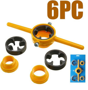 A TO Z TOOLS 6Pcs PVC Thread Maker Tool Reusable Pipe Threader Kit with ...