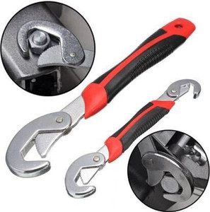GaxQuly Stainless Steel Socket Adjustable Universal Multi Function Wrench Spanner Set Tools Open End Tool Spanner 9Mm to 32 Mm Works Combination Wrench Set Snap N Grip Type snap n' Grip Double Sided Speed Wrench (Pack of 2) Double Sided Pipe Wrench