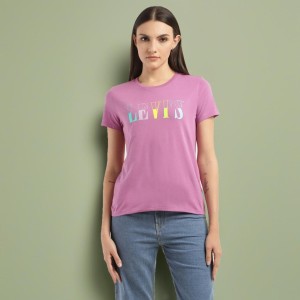 Buy Elegant Cotton Grey Love Billi Print T-Shirt For Women Online In India  At Discounted Prices