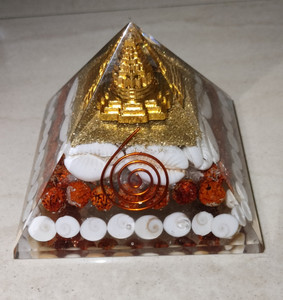 Dhvani Shri Laxmi gemstone gomti yantra wealth pyramid Crystal Yantra