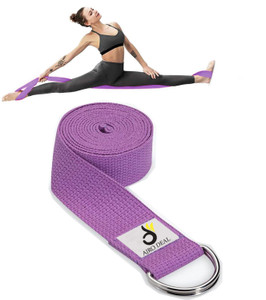 AJRO DEAL Yoga Strap & Stretching Belt | Pilates, Therapy, Dance, Gymnastics & Flexibility Polyester, Cotton Yoga Strap