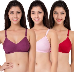 SOUMINIE Souminie Women's Cotton Seamless Bra- Everyday Fit Pack of 2 Women  Everyday Non Padded Bra - Buy SOUMINIE Souminie Women's Cotton Seamless Bra-  Everyday Fit Pack of 2 Women Everyday Non